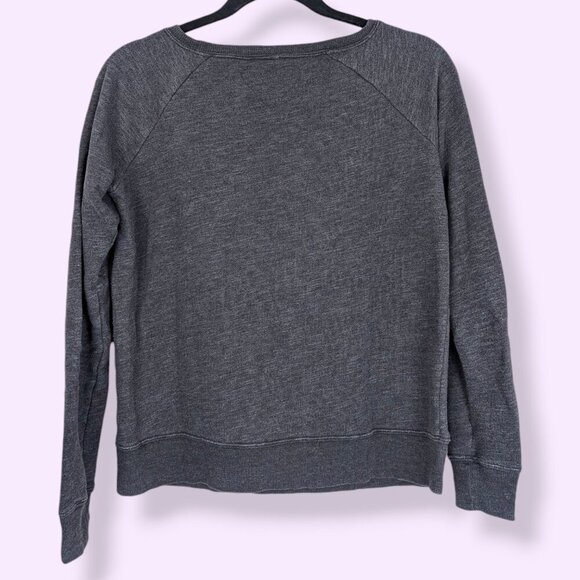 Element Grey Scoop Neck Sweater - Picture 2 of 5